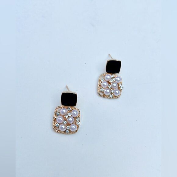 pearl drop earrings H38 - Picture 4 of 5